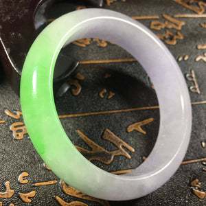 10% OFF- 53/54/55 mm Certified Natural Jadeite Emerald Jade Bangle《Grade A》050