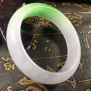 10% OFF- 53/54/55 mm Certified Natural Jadeite Emerald Jade Bangle《Grade A》050