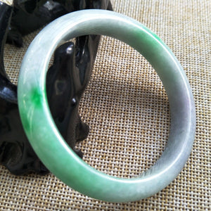 10% OFF- 53/54/55 mm Certified Natural Jadeite Emerald Jade Bangle《Grade A》Z536