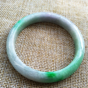 10% OFF- 53/54/55 mm Certified Natural Jadeite Emerald Jade Bangle《Grade A》Z536