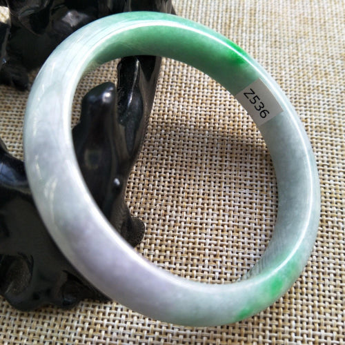 10% OFF- 53/54/55 mm Certified Natural Jadeite Emerald Jade Bangle《Grade A》Z536