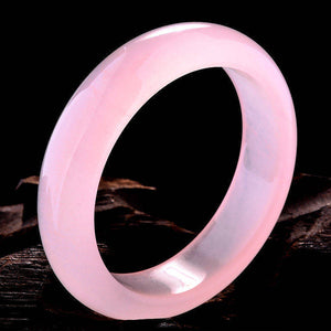 10% OFF- 58/59/60 mm Certified Natural Pink Emerald A*Jade HandCarved Bangle