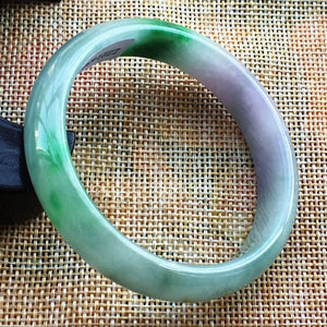 10% OFF- 53/54/55 mm Certified Natural Jadeite Emerald Jade Bangle《Grade A》A58