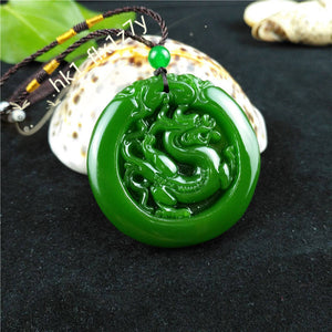 10% OFF- Certified Natural Jadeite Emerald Jade Dragon-Pixiu Pendant《Grade A》