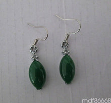 Load image into Gallery viewer, 10% OFF- 2 pcs-Certified Natural Jadeite Emerald Jade A Pair of Jade Earrings《Grade A》