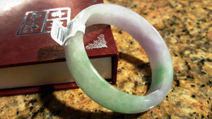 10% OFF- 53/54/55 mm Certified Natural Jadeite Emerald Jade Bangle《Grade A》A664