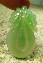 Load image into Gallery viewer, 10% OFF- Certified Natural Ice Jadeite Emerald Jade Dragon Pendant《Grade A》N1131