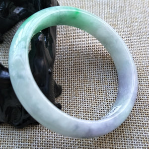 10% OFF- 55/56/57 mm Certified Natural Jadeite Emerald Jade Bangle《Grade A》M520