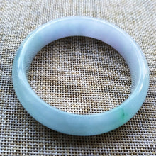 Load image into Gallery viewer, 10% OFF- 55/56/57 mm Certified Natural Jadeite Emerald Jade Bangle《Grade A》V100