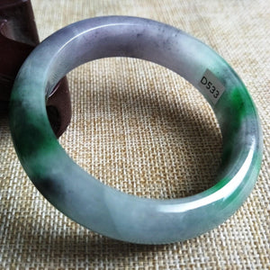 10% OFF- 55/56/57 mm Certified Natural Jadeite Emerald Jade Bangle《Grade A》D533