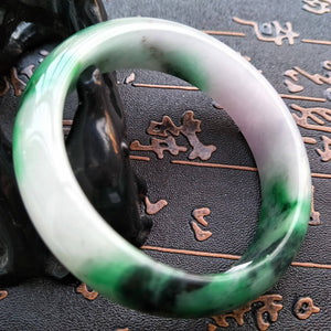 10% OFF- 56/57/58 mm Certified Natural Jadeite Emerald Jade Bangle《Grade A》H509