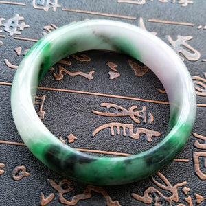 10% OFF- 56/57/58 mm Certified Natural Jadeite Emerald Jade Bangle《Grade A》H509