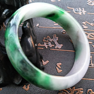 10% OFF- 56/57/58 mm Certified Natural Jadeite Emerald Jade Bangle《Grade A》H509