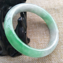 Load image into Gallery viewer, 10% OFF- 56/57/58 mm Certified Natural Jadeite Emerald A Jade HandCarved Bangle W156