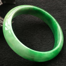 Load image into Gallery viewer, 10% OFF- 62/63/64 mm Certified Natural Jadeite Emerald A Jade HandCarved Bangle F096