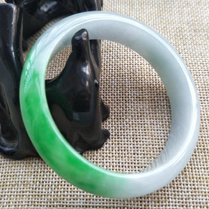 10% OFF- 53/54/55 mm Certified Natural Jadeite Emerald A Jade HandCarved Bangle C110