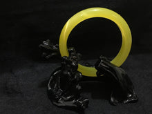 Load image into Gallery viewer, 10% OFF- 58/59/60 mm Certified Natural Yellow Nephrite Emerald A*Jade HandCarved Bangle