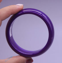 Load image into Gallery viewer, 10% OFF- 54/55/56 mm Certified Natural Purple Jadeite Emerald Jade Bangle《Grade A》A2018