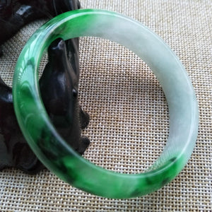 10% OFF- 58/59/60 mm Certified Natural Jadeite Emerald Jade Bangle《Grade A》P637