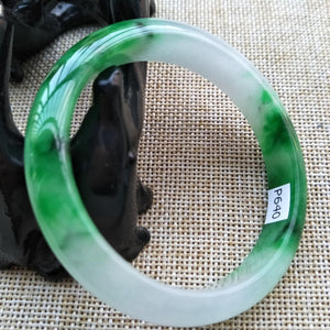 10% OFF- 54/55/56 mm Certified Natural Jadeite Emerald Jade Bangle《Grade A》P640