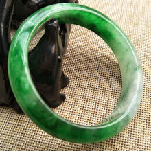 Load image into Gallery viewer, 10% OFF- 55/56/57 mm Certified Natural Jadeite Emerald Jade Bangle《Grade A》H222