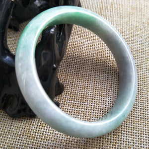 10% OFF- 53/54/55 mm Certified Natural Jadeite Emerald Jade Bangle《Grade A》Z536