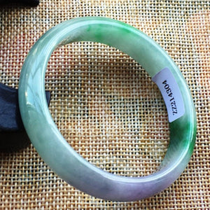 10% OFF- 53/54/55 mm Certified Natural Jadeite Emerald Jade Bangle《Grade A》A58