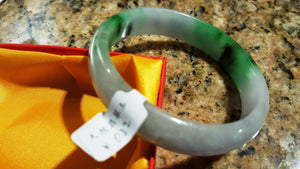 10% OFF- 59/60/61 mm Certified Natural Jadeite Emerald Jade Bangle《Grade A》A022