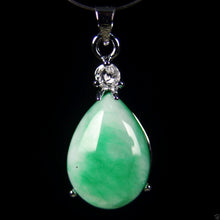 Load image into Gallery viewer, 10% OFF- Certified Chinese Natural Emerald Jade Handcarved Oval Pendant A2018