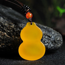 Load image into Gallery viewer, 10% OFF- Certified Natural Ice Emerald Jade Handcarved Gourd Pendant A19402018