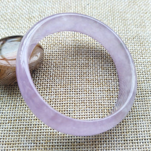 10% OFF- 52/53/54 mm Certified Natural Jadeite Emerald A*Jade Handcarved Bangle K148