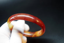 Load image into Gallery viewer, 10% OFF- 58/59/60 mm Certified Natural Red Emerald A*Jade Handcarved Bangle XB-268