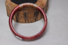 Load image into Gallery viewer, 10% OFF- 54/55/56 mm Certified Natural Red Emerald A*Jade Handcarved Bangle H479