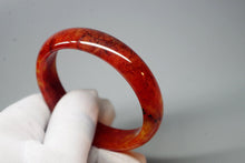 Load image into Gallery viewer, 10% OFF- 57/58/59 mm Certified Natural Red Emerald A*Jade Handcarved Bangle XB-304