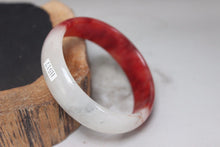 Load image into Gallery viewer, 10% OFF- 53/54/55 mm Certified Natural Red Emerald A*Jade Handcarved Bangle H517