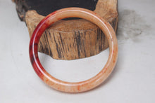 Load image into Gallery viewer, 10% OFF- 55/56/57 mm Certified Natural Red Emerald A*Jade Handcarved Bangle H521