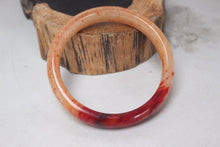 Load image into Gallery viewer, 10% OFF- 55/56/57 mm Certified Natural Red Emerald A*Jade Handcarved Bangle H521