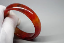 Load image into Gallery viewer, 10% OFF- 52/53/54 mm Certified Natural Red Emerald A*Jade Handcarved Bangle XB-341