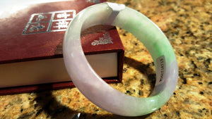 10% OFF- 53/54/55 mm Certified Natural Jadeite Emerald Jade Bangle《Grade A》A664