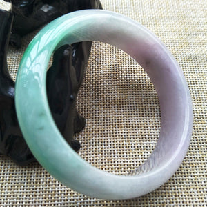 10% OFF- 54/55/56 mm Certified Natural Jadeite Emerald Jade Bangle《Grade A》P608