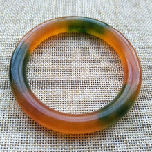 Load image into Gallery viewer, 10% OFF- 54/55/56 mm Certified Natural 3 Color Emerald A*Jade Handcarved Bangle A4199