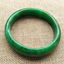 Load image into Gallery viewer, 10% OFF- 55/56/57 mm Certified Natural Jadeite Emerald A*Jade Handcarved Bangle C140