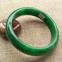 Load image into Gallery viewer, 10% OFF- 55/56/57 mm Certified Natural Jadeite Emerald A*Jade Handcarved Bangle C140