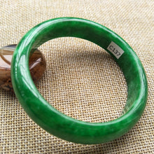 Load image into Gallery viewer, 10% OFF- 56/57/58 mm Certified Natural Jadeite Emerald A*Jade Handcarved Bangle C137