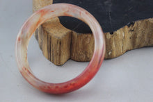 Load image into Gallery viewer, 10% OFF- 52/53/54 mm Certified Natural Red Emerald A*Jade Handcarved Bangle H391