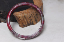 Load image into Gallery viewer, 10% OFF- 54/55/56 mm Certified Natural Red Emerald A*Jade Handcarved Bangle H491