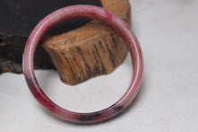 Load image into Gallery viewer, 10% OFF- 55/56/57 mm Certified Natural Red Emerald A*Jade Handcarved Bangle H540