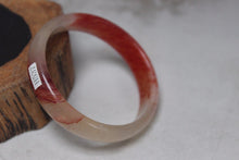 Load image into Gallery viewer, 10% OFF- 53/54/55 mm Certified Natural Red Emerald A*Jade Handcarved Bangle H537