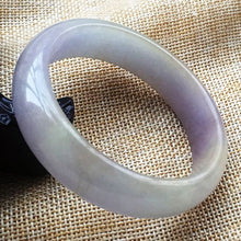 Load image into Gallery viewer, 10% OFF- 55/56/57 mm Certified Natural Lavender Jadeite Emerald A Jade HandCarved Bracelet Bangle F043