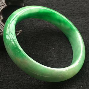 10% OFF- 62/63/64 mm Certified Natural Jadeite Emerald A Jade HandCarved Bangle F096